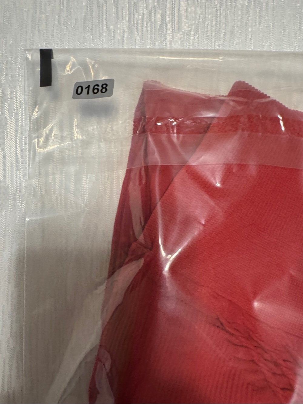 NUX Red Textured High-Waist Leggings - Picture 6 of 6